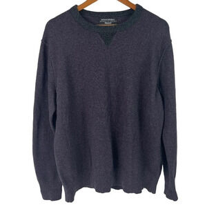 Banana Republic Filpucci Men's Size XL Wool Blend Pullover Sweater Purple & Gray